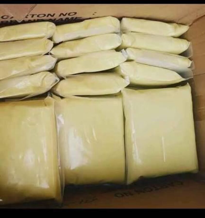 Packaged shea butter ready for export
